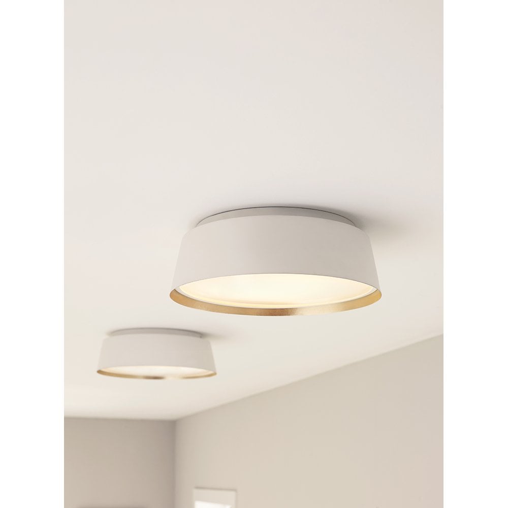 Asher Modern Flush Ceiling Light In Matte White Finish FE-ASHER-3F-WHT