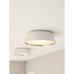 Asher Modern Flush Ceiling Light In Matte White Finish FE-ASHER-3F-WHT