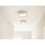 Asher Modern Flush Ceiling Light In Matte White Finish FE-ASHER-3F-WHT