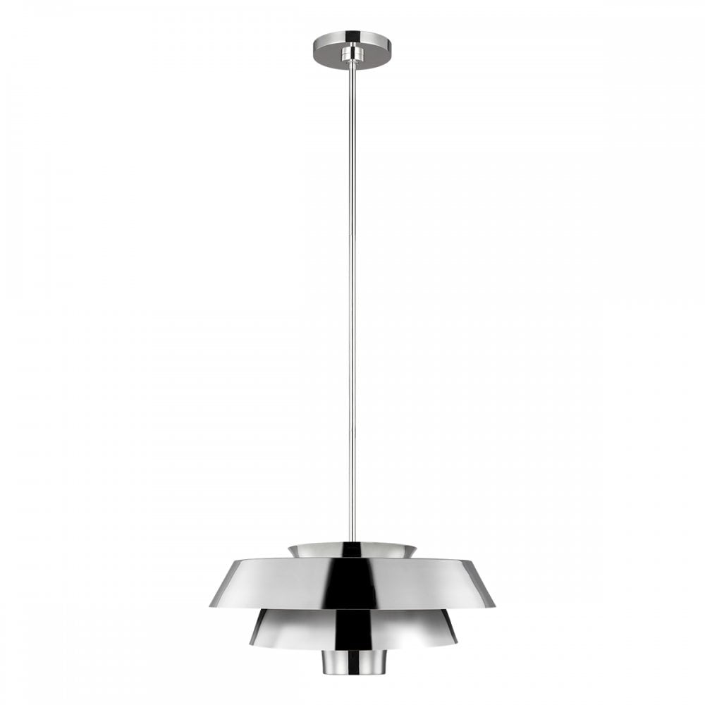 Brisbin Modern Ceiling Pendant Light In Polished Nickel Finish FE-BRISBIN-PN
