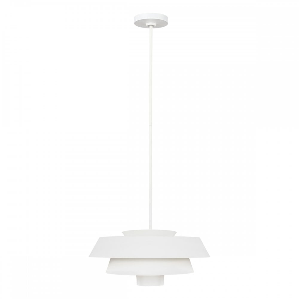 Brisbin Modern Ceiling Pendant Light In Matte White Finish FE-BRISBAN-MW