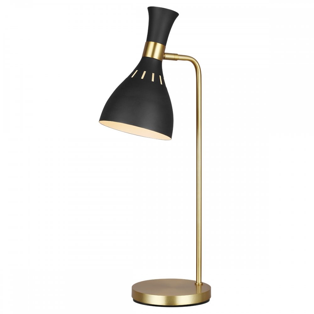 Joan Modern Table Lamp In Black And Burnished Brass Finish FE-JOAN-TL-MB