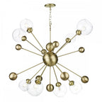 Cosmos 8 Light Ceiling Pendant Light In Butter Brass Finish COS0840H