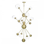Cosmos 8 Light Ceiling Pendant Light In Butter Brass Finish COS0840