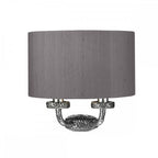 Sloane Wall Light In Pewter With Charcoal Shade SLO3067-37-SI