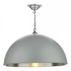 Ealing Large Ceiling Pendant Light In Powder Grey Finish EAL0139