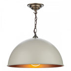 Ealing Small Ceiling Pendant Light In Cream Finish EAL8612