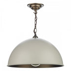 Ealing Small Ceiling Pendant Light In Cream Finish EAL8612