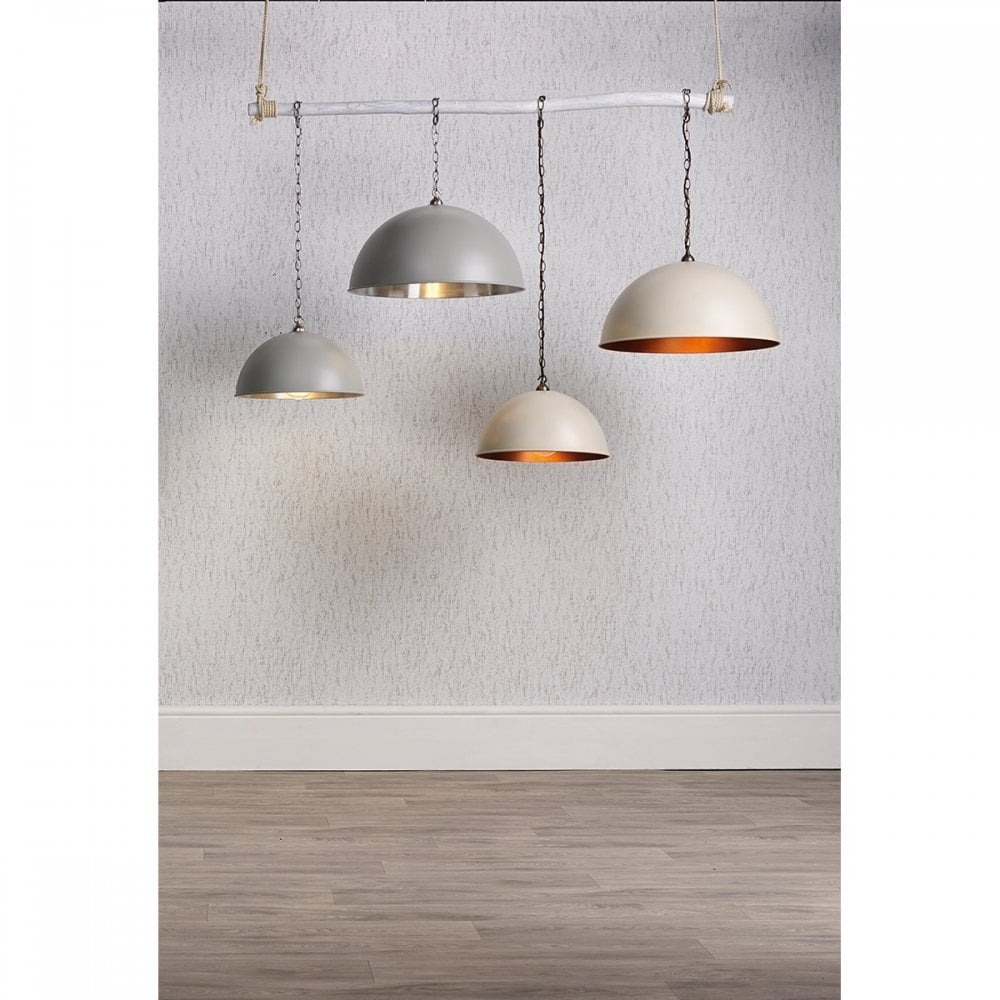 Ealing Small Ceiling Pendant Light In Cream Finish EAL8612