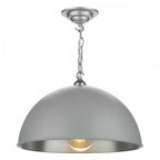Ealing Small Ceiling Pendant Light In Powder Grey Finish EAL0199