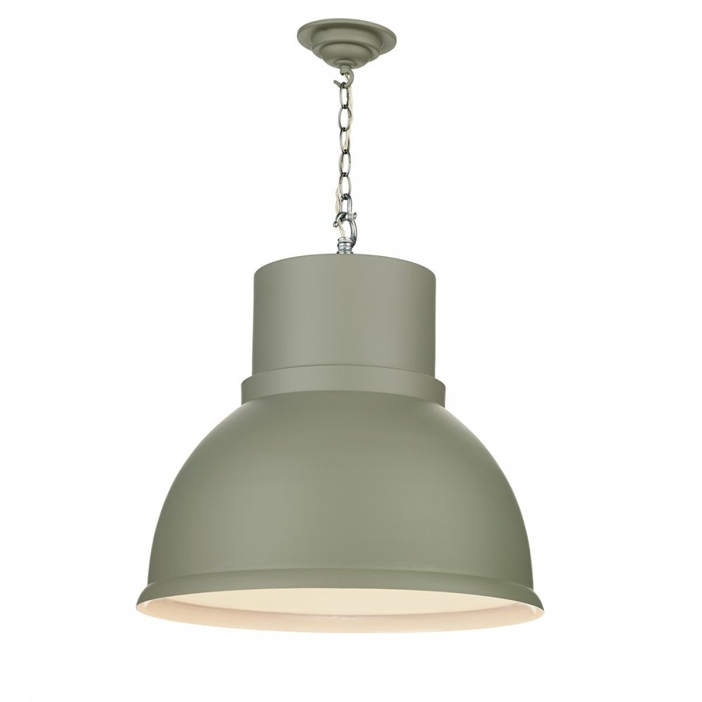 Shoreditch Large Ceiling Pendant Light In Powder Grey Finish SHO8199-07-20-C00