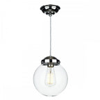Fairfax Ceiling Pendant Light In Polished Chrome Finish With Clear Glass Shade FAI0150