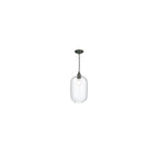 Duxford Ceiling Pendant Light In Bronze Finish With Clear Glass Shade DUX6575 + VID8608