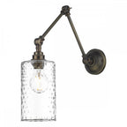 Hoxton Ceiling Pendant Light In Brass Finish With Clear Glass Shade HOX0775+GIL191
