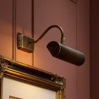Ines Classic Picture Light In Antique Brass Finish INE0775