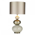 Boavista Stylish Table Lamp In Gold Finish With Almond Shade BOA4335+DRM4018