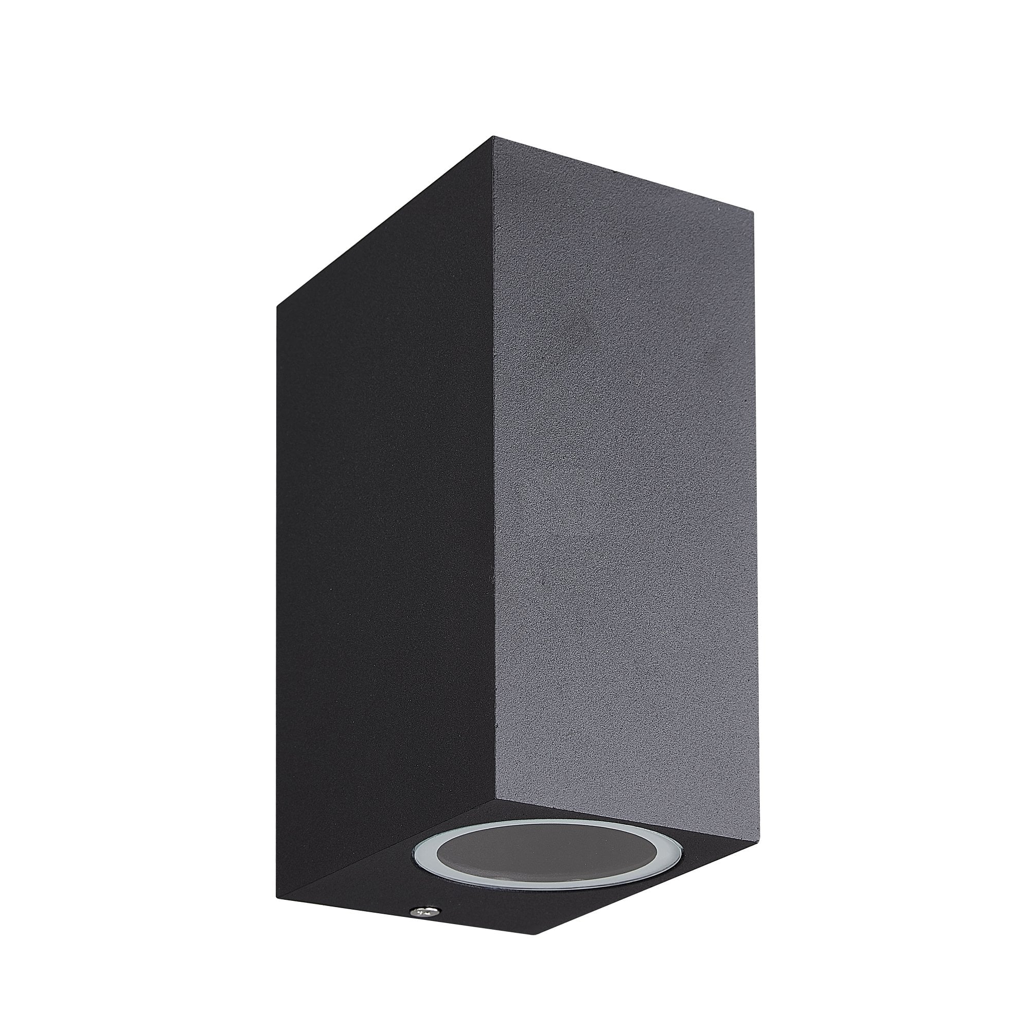 Kandanchu Outdoor Square Twin Wall Light In Sand Black Finish M7037