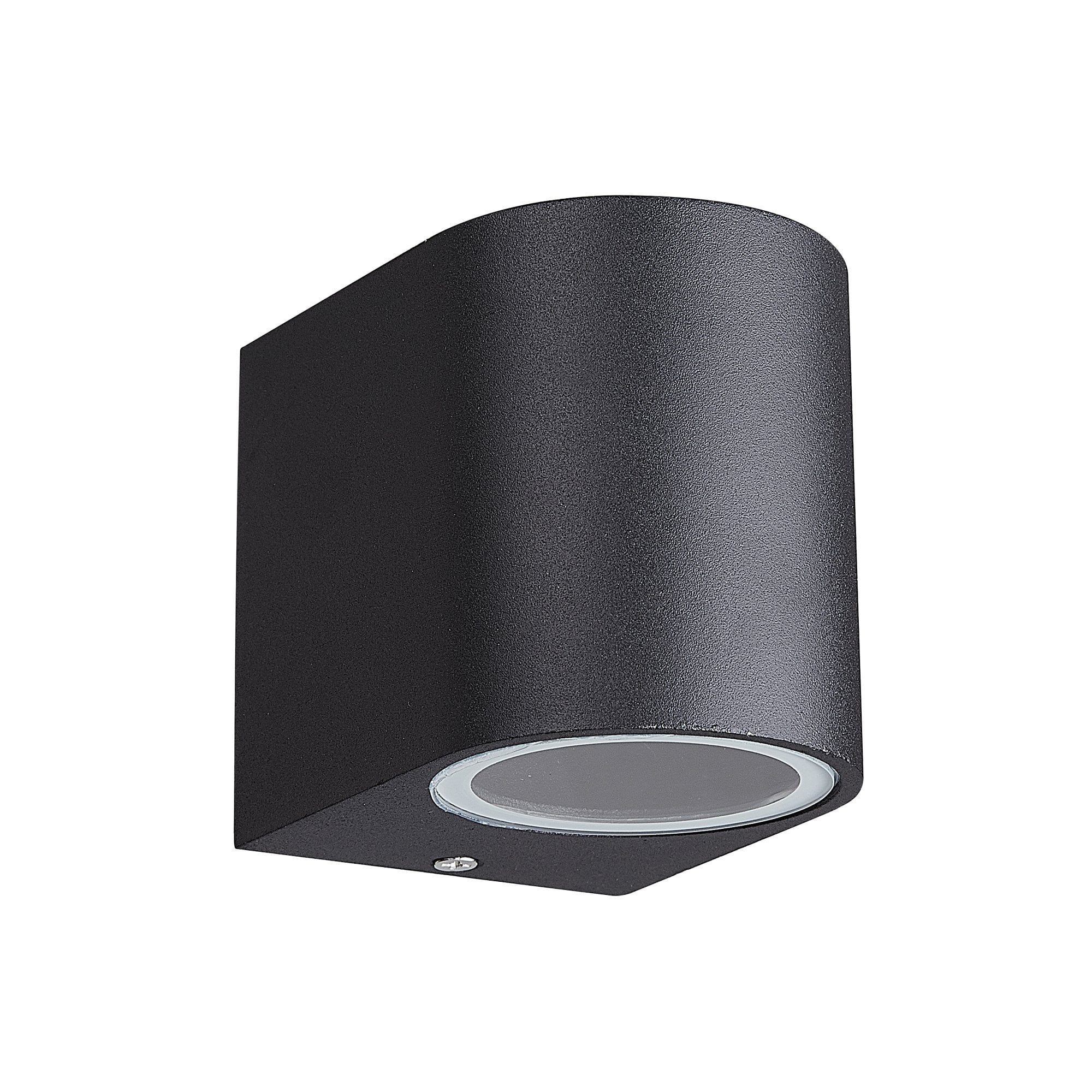 Kandanchu Outdoor Round Single Wall Light In Sand Black Finish M7039