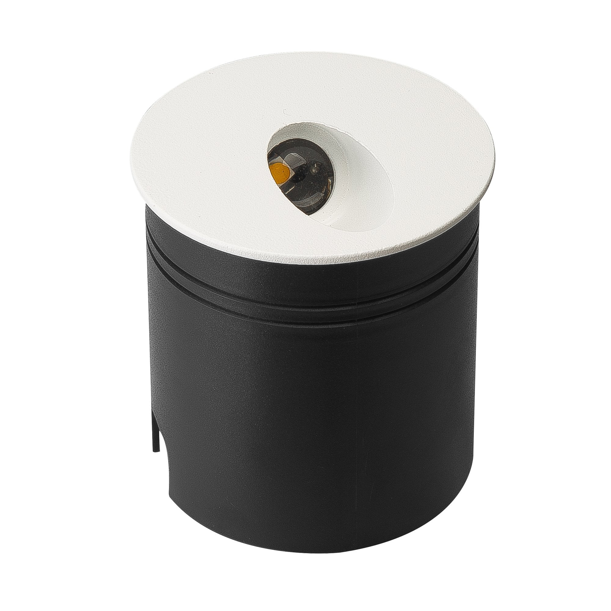 Aspen Outdoor 3 Watt LED Round Angle Wall Light In Sand White Finish IP65 M7023