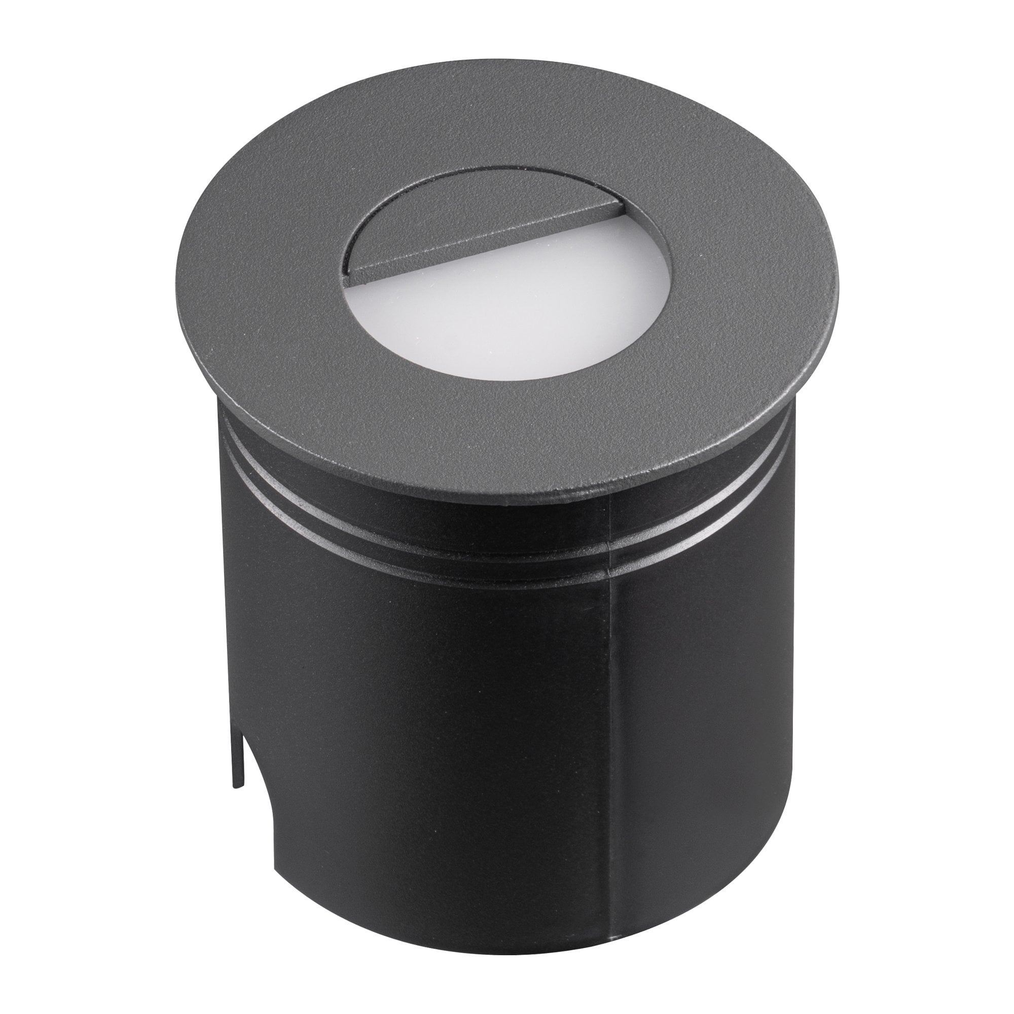Aspen Outdoor 3 Watt LED Round Eyelid Wall Light In Anthracite Finish IP65 M7027