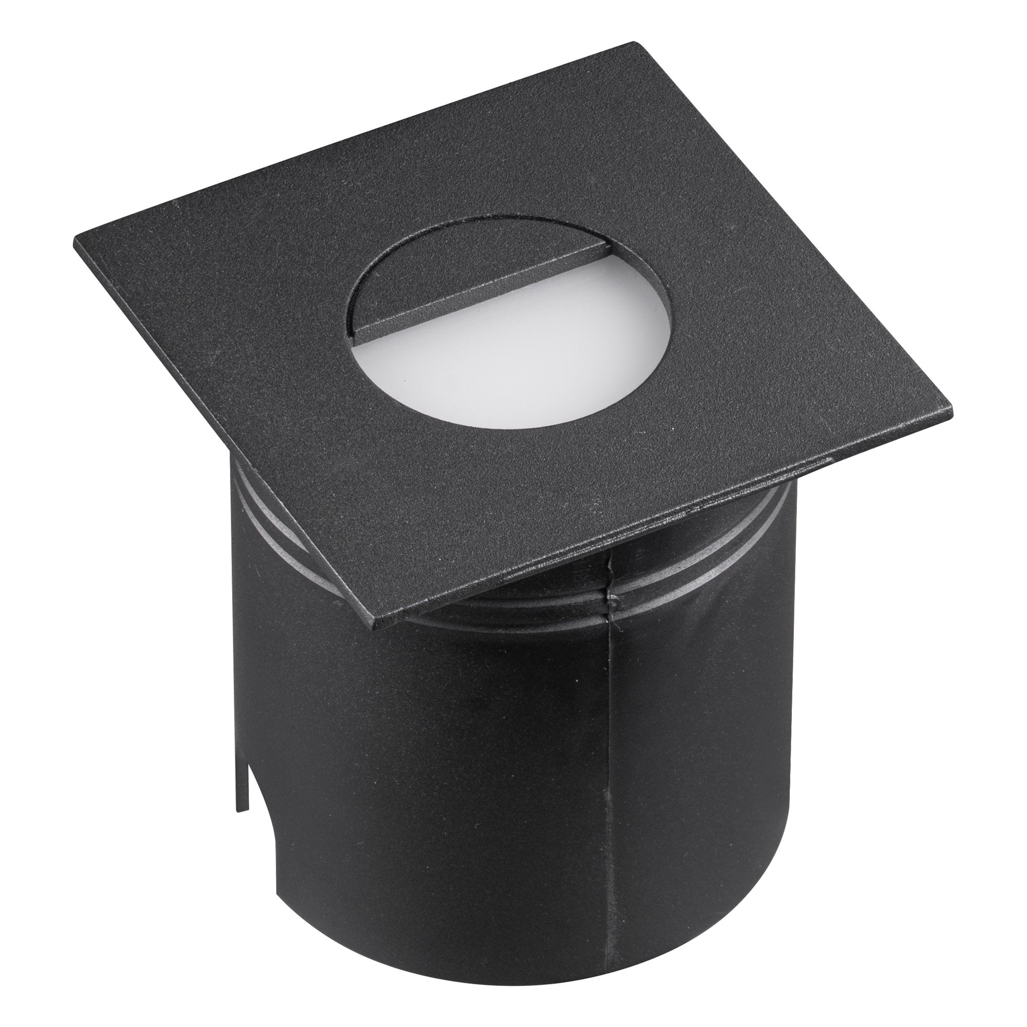 Aspen Outdoor 3 Watt LED Square Eyelid Wall Light In Sand Black Finish IP65 M7031