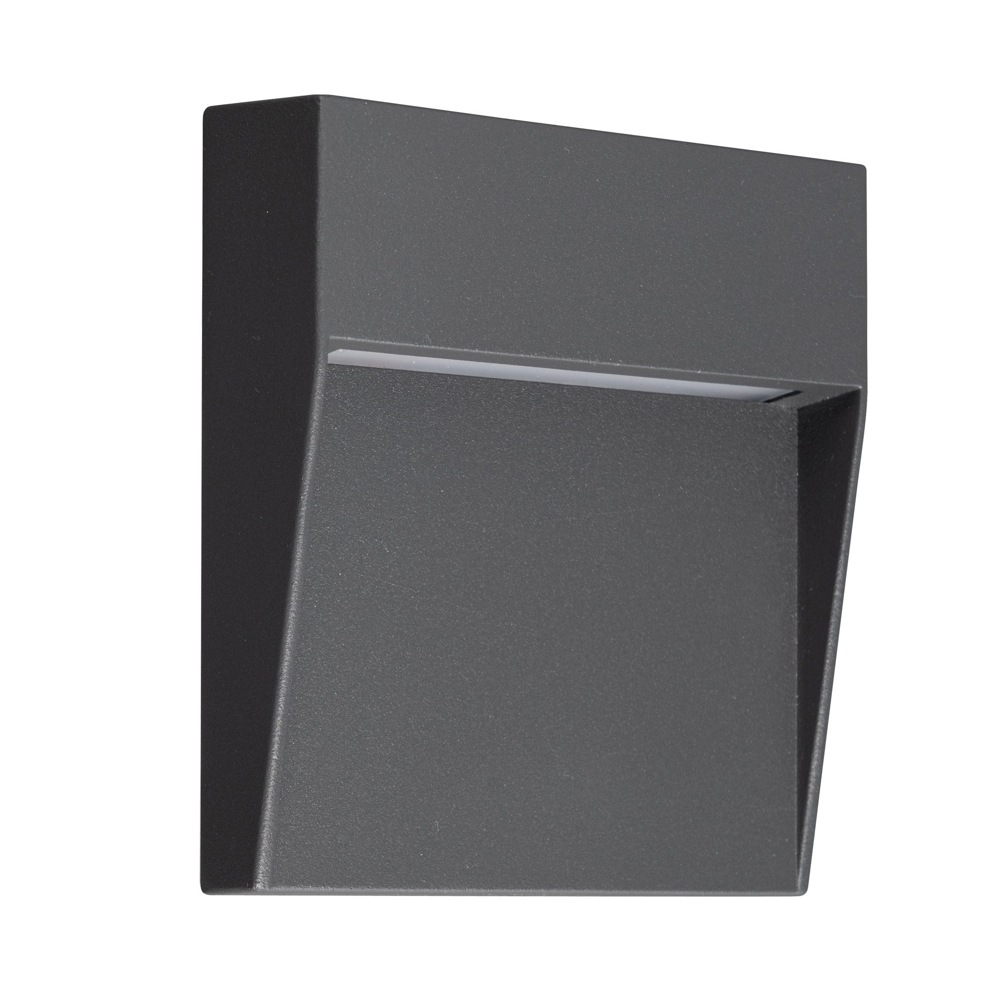 Baker Outdoor Small Square 3 Watt LED Wall Light In Anthracite Finish IP54 M7011