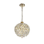 Coniston Stylish 3 Light Crystal Ceiling Pendant Light In French Gold Finish IL32803