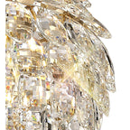 Coniston Stylish 3 Light Crystal Ceiling Pendant Light In French Gold Finish IL32803