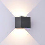 Davos Outdoor Square LED Wall Light In Anthracite Finish IP54 M6520