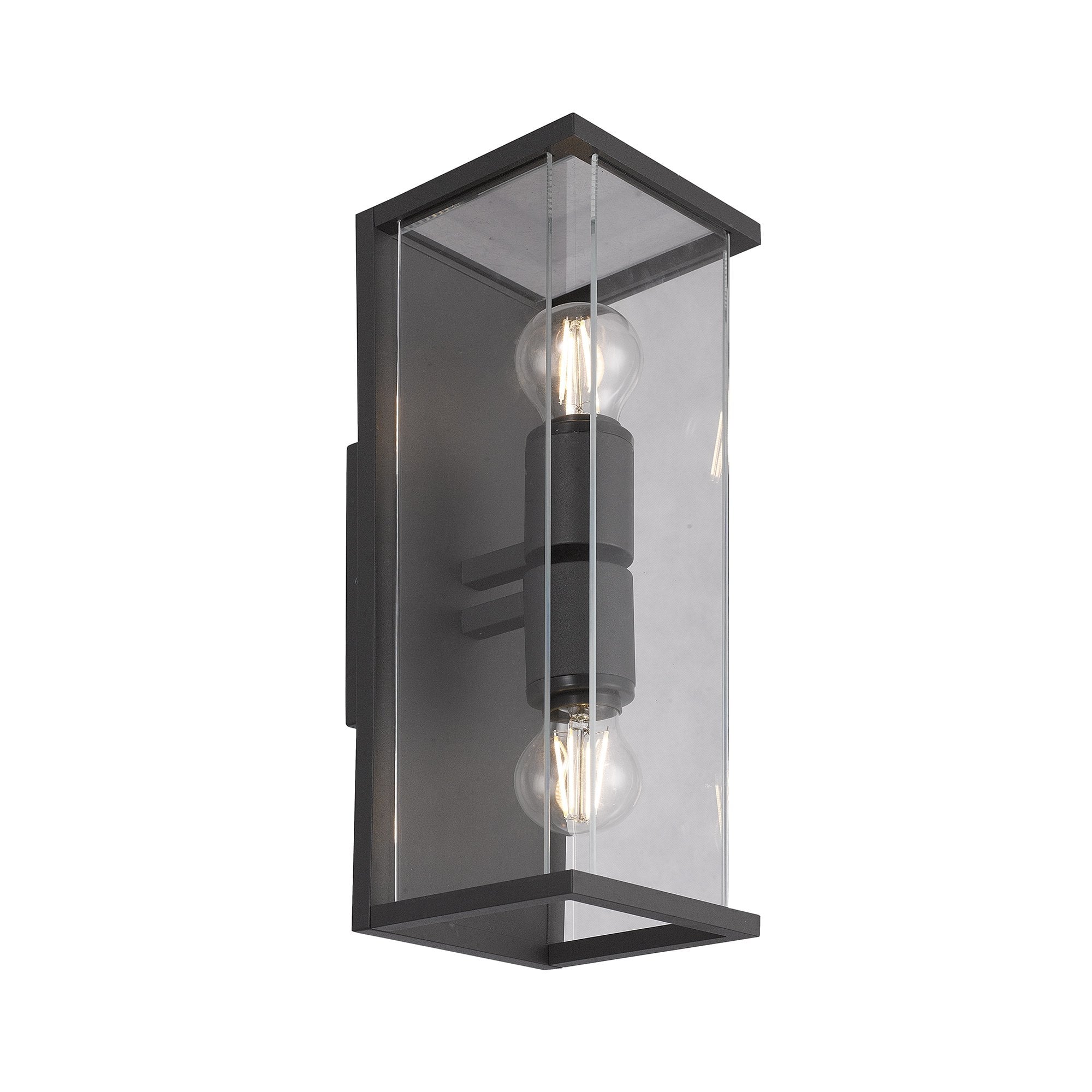 Meribel 2 Light Outdoor Wall Light In Graphite Finish IP54 M6492