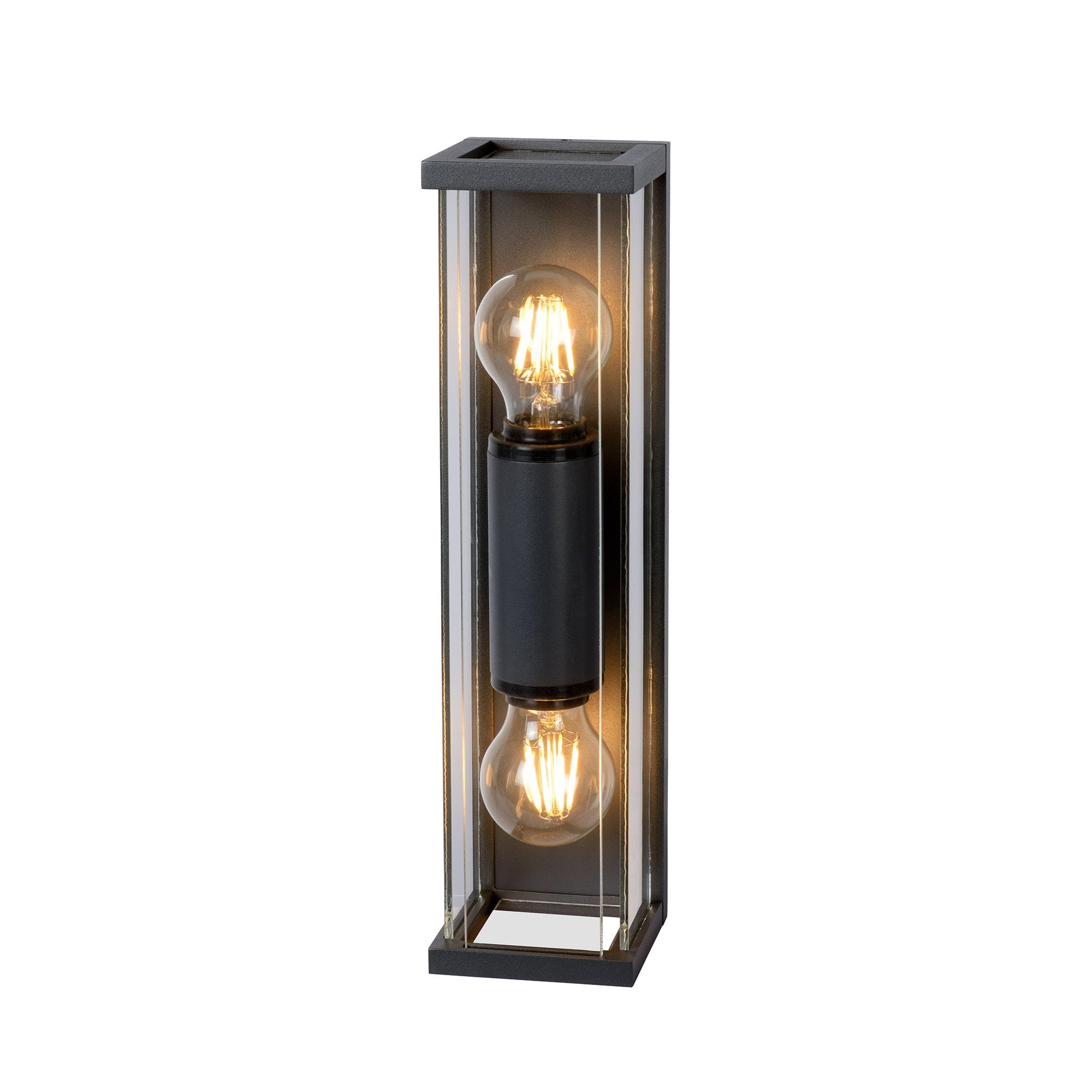 Meribel 2 Light Slim Outdoor Wall Light In Graphite Finish IP54 M6493