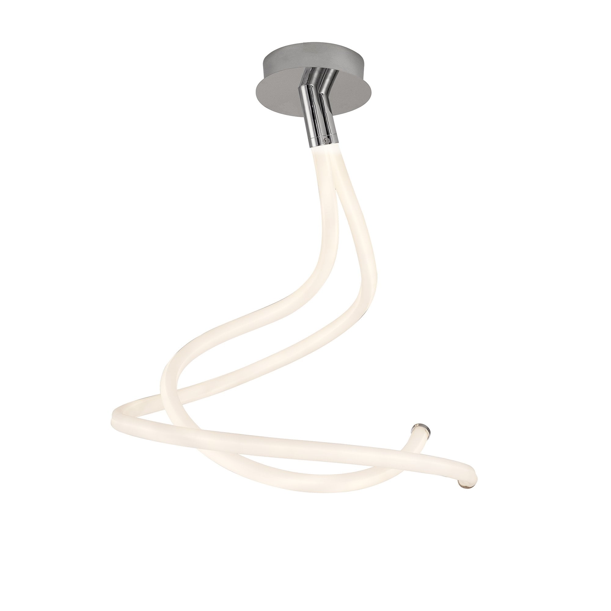 Nur II 50 Watt LED Semi Flush Ceiling Light In Polished Chrome Finish M6600