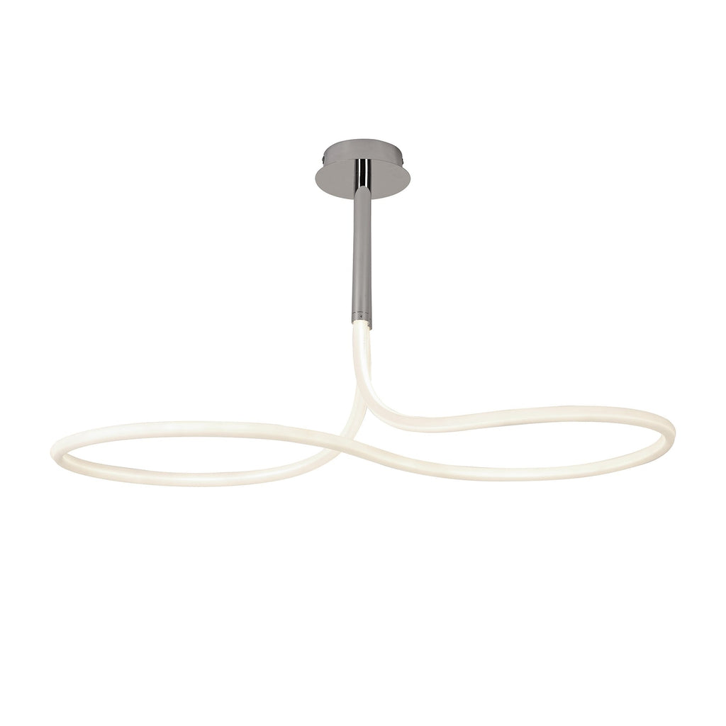 Nur II 50 Watt LED Semi Flush Ceiling Light In Polished Chrome Finish M6602
