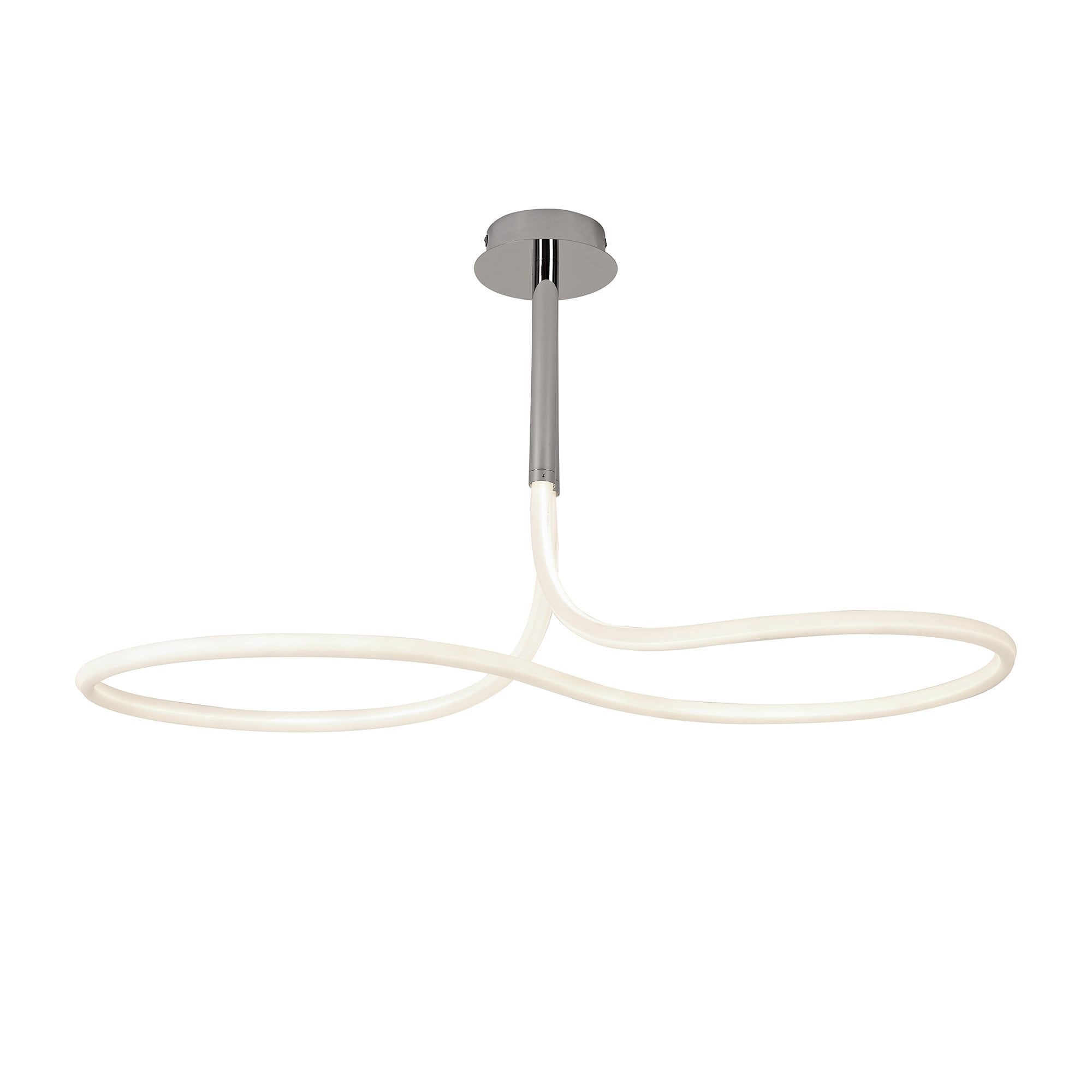 Nur II 50 Watt LED Semi Flush Ceiling Light In Polished Chrome Finish M6602