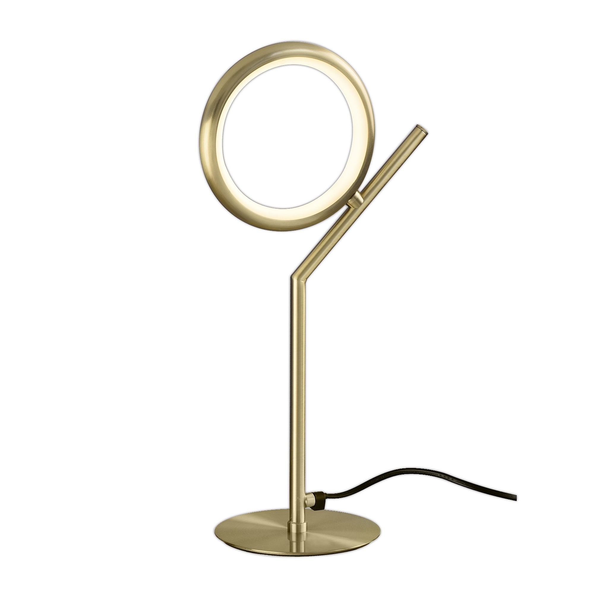Olimpia SG 8 Watt LED Modern Table Lamp In Satin Gold Finish M6586