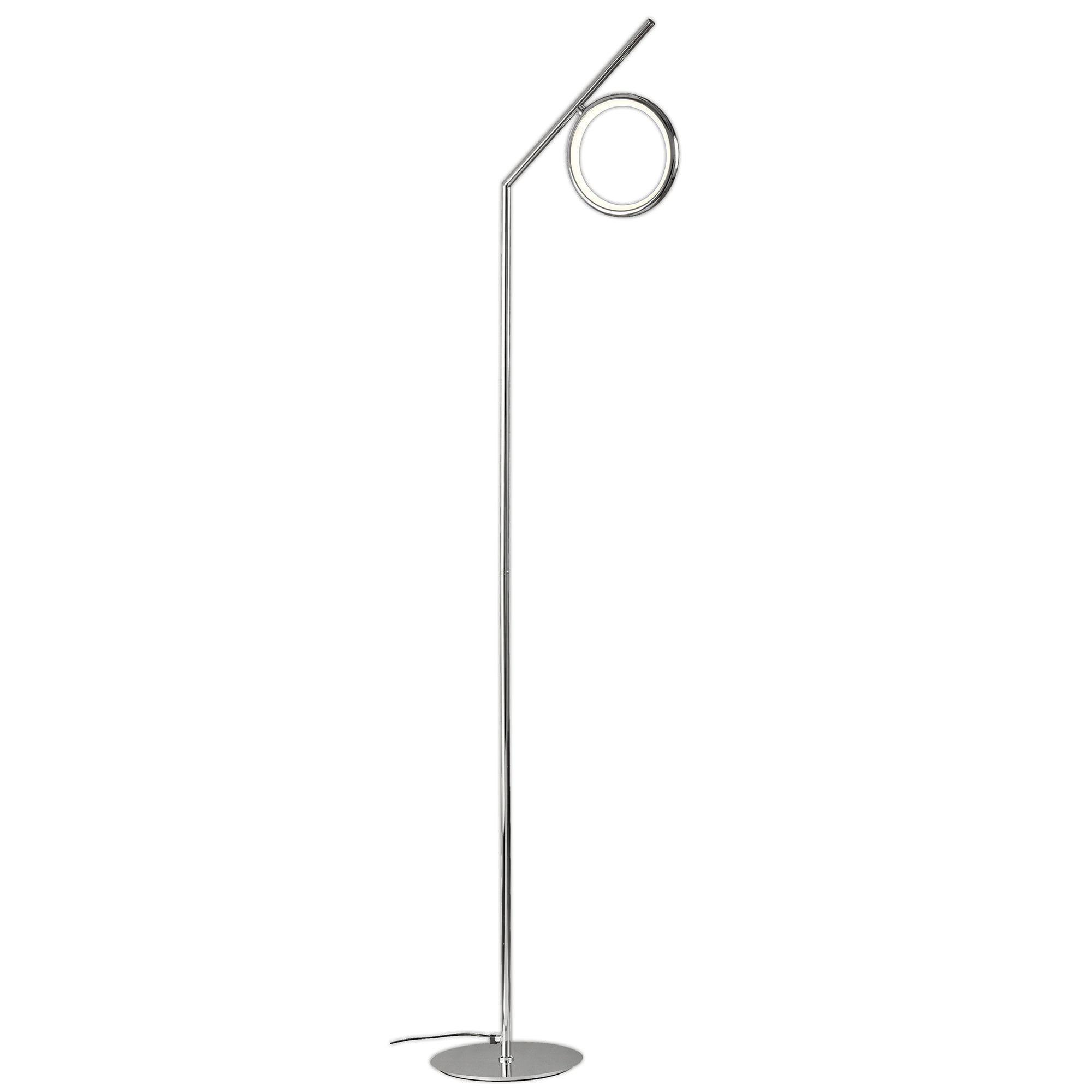 Olimpia CH 12 Watt LED Modern Floor Lamp In Polished Chrome Finish M6597