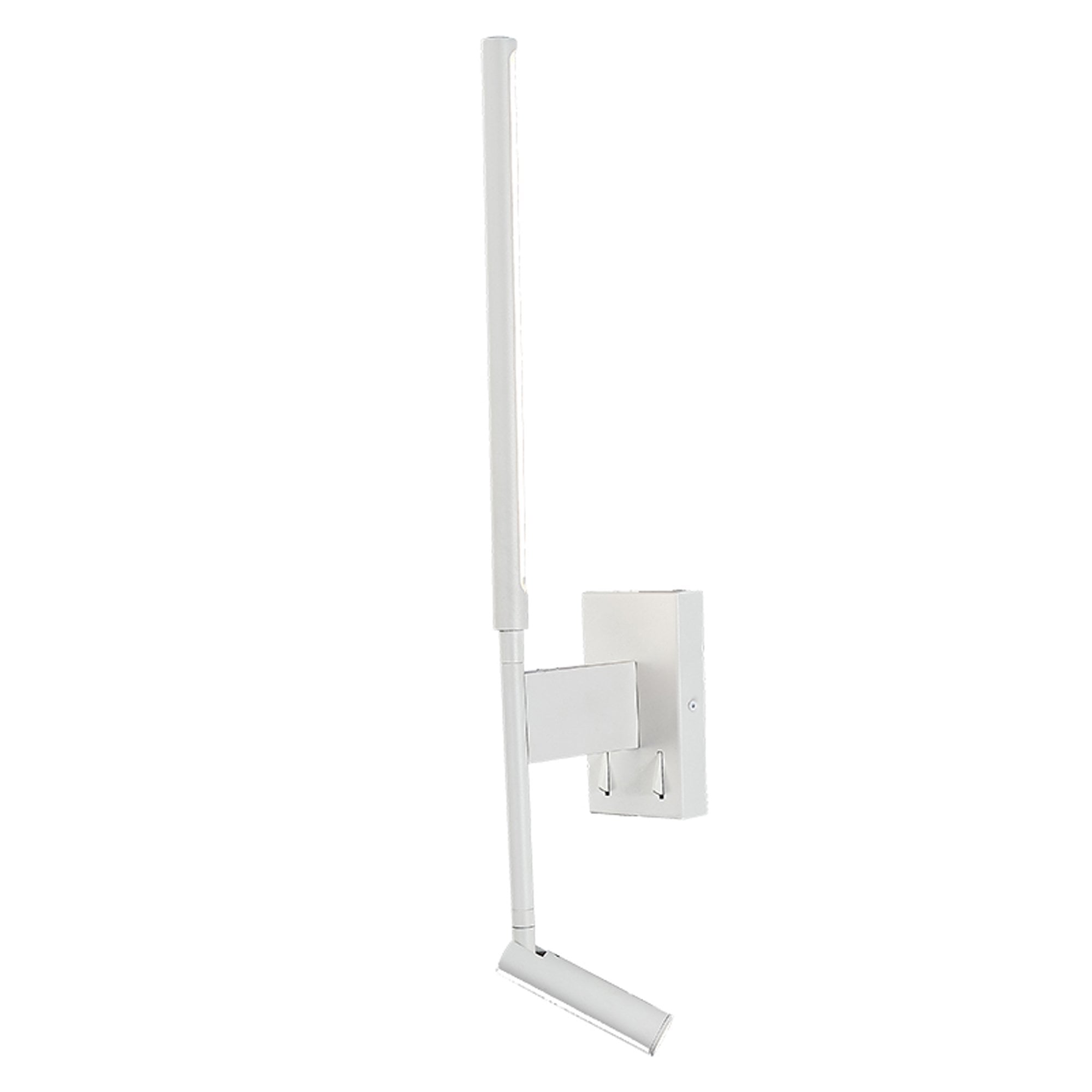 Torch Modern LED Reading Wall Light In Sand White Finish M6702
