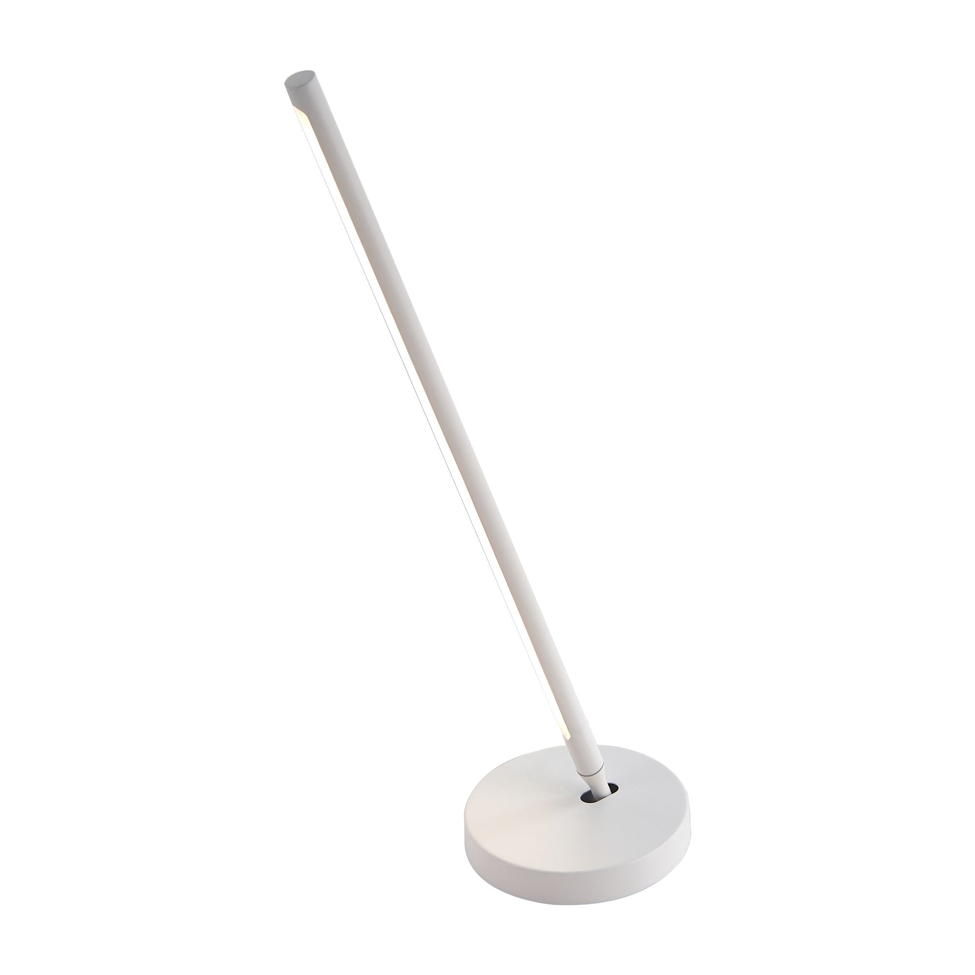 Torch Modern LED Table Lamp In Sand White Finish M6737