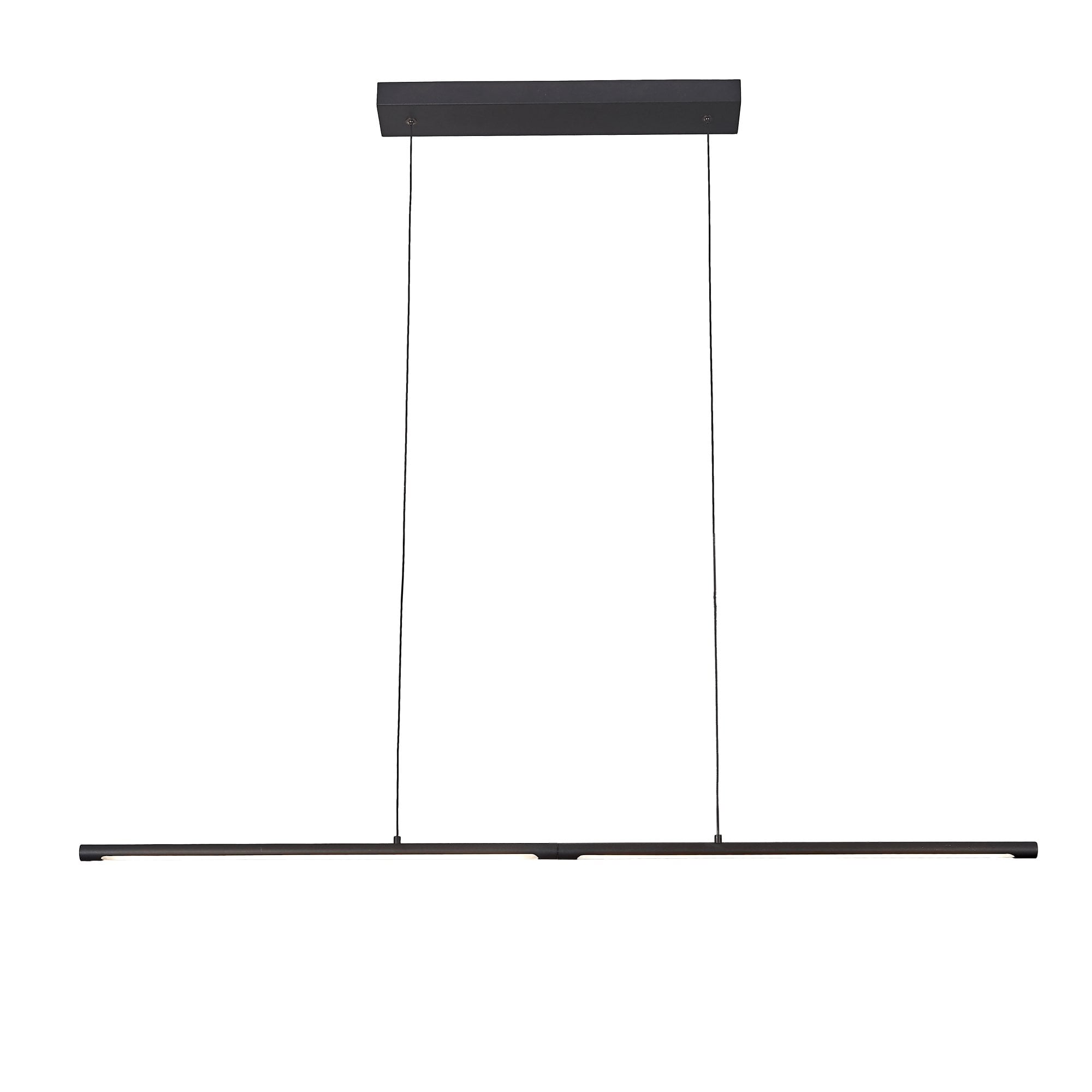 Torch Modern LED Linear Ceiling Pendant In Sand Black Finish M6826