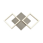 Wall Art Contemporary LED Wall Light In Satin Silver Finish