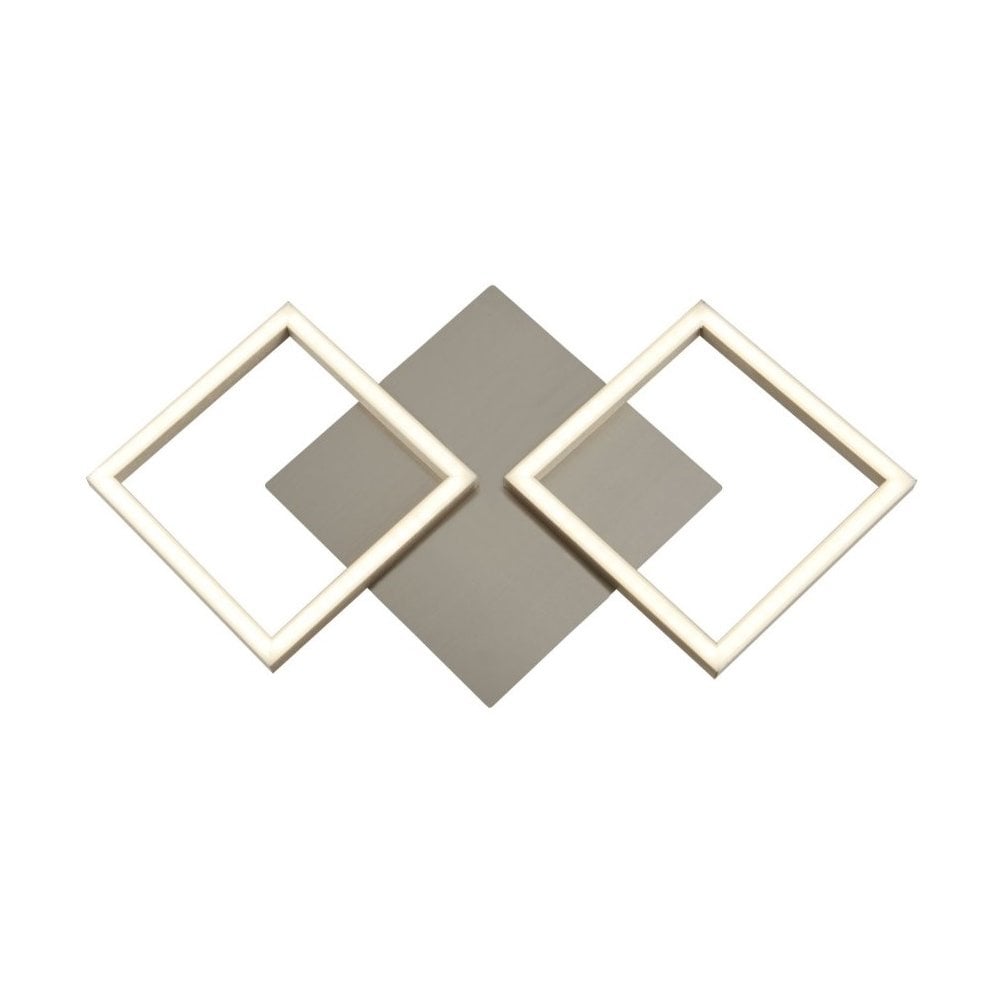 Wall Art Contemporary LED Wall Light In Satin Silver Finish