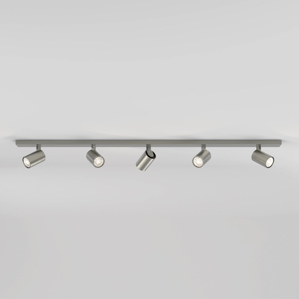 Ascoli 5 Light Bar Spotlight In Matt Nickel Finish 1286061