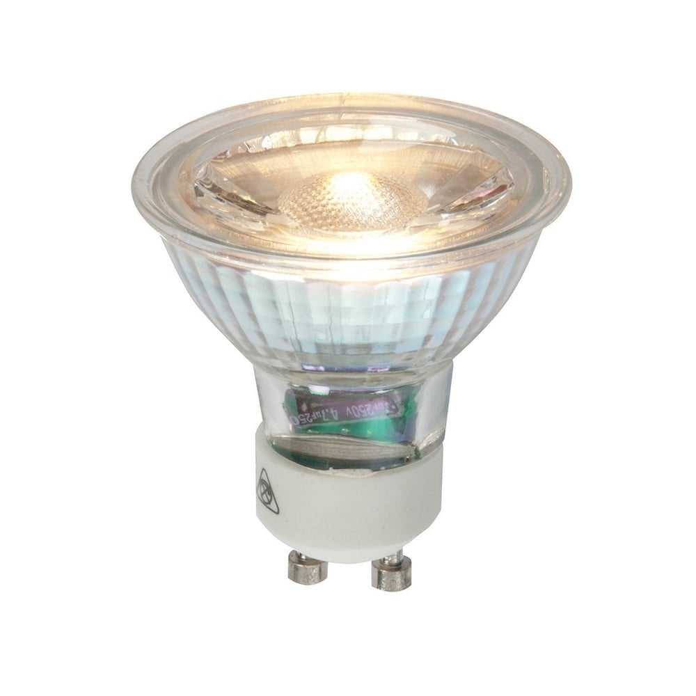 Warm White Glass Body GU10 LED COB 5WATT 350Lumen