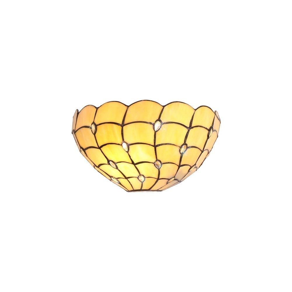 Origin Tiffany 2 Light Wall Light With Beige Glass