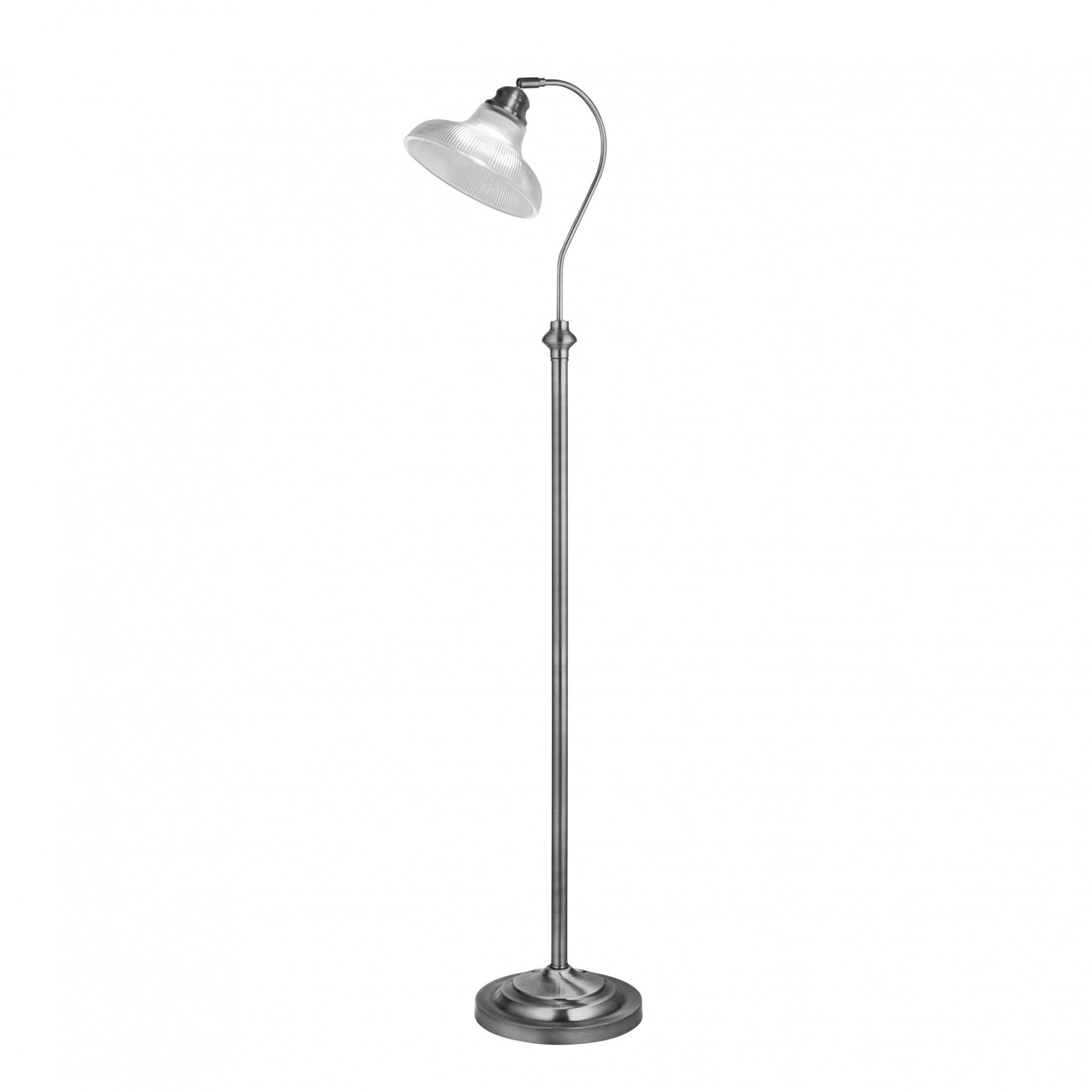 Bistro III Classic Floor Lamp In Satin Silver Finish 7184SS