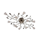 8362 Cindy 10 Light Flush Ceiling Light with Glass Shades