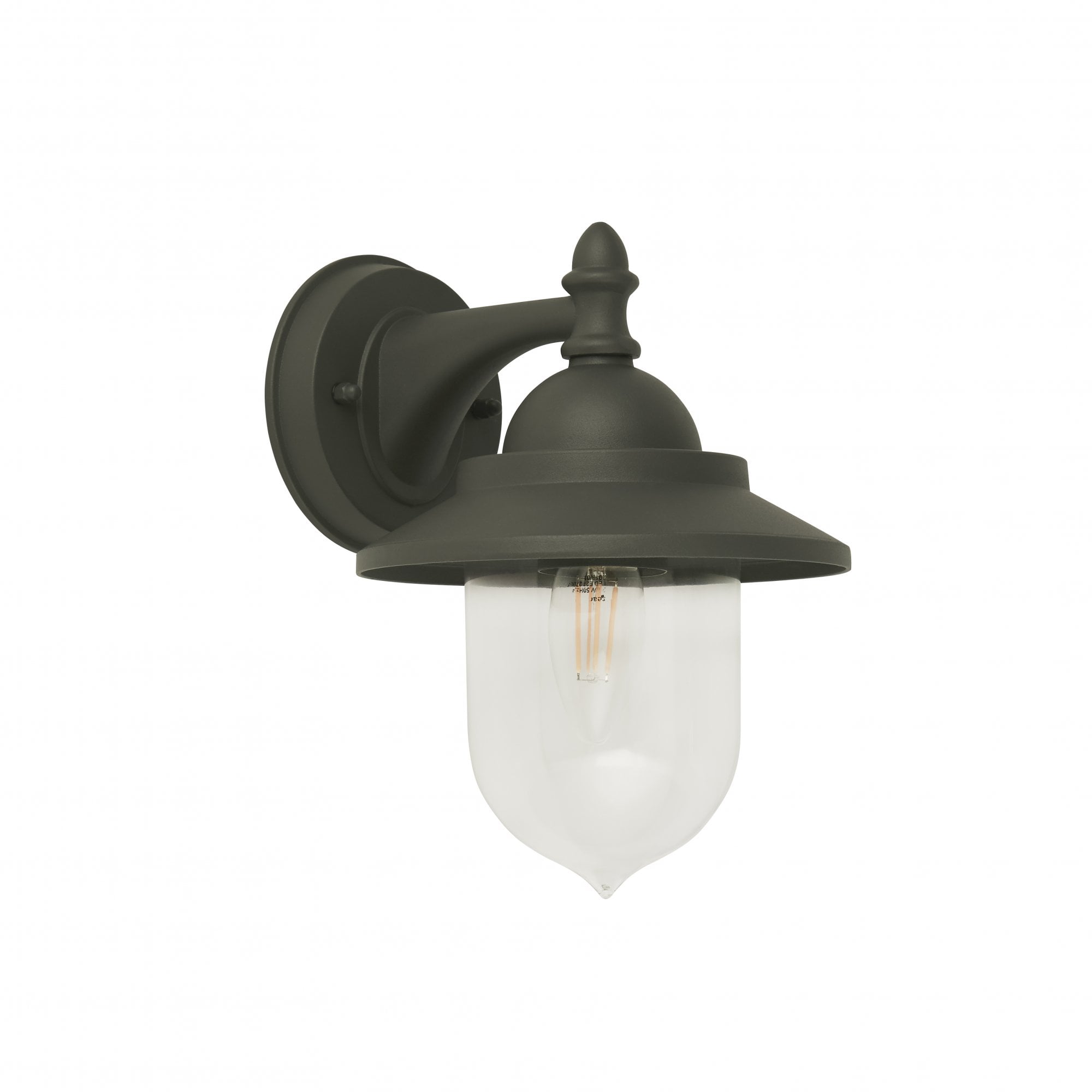 Modern Grey IP44 1 Light Outdoor Exterior Wall Light