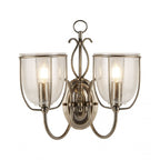 Silhouette 2 Light Wall Light In Antique Brass Finish 6352-2AB