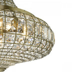 Asmara Stunning 6 Light Ceiling Pendant In Antique Brass With Crystal Detail ASM0675