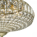 Asmara Stunning 6 Light Ceiling Pendant In Antique Brass With Crystal Detail ASM0675